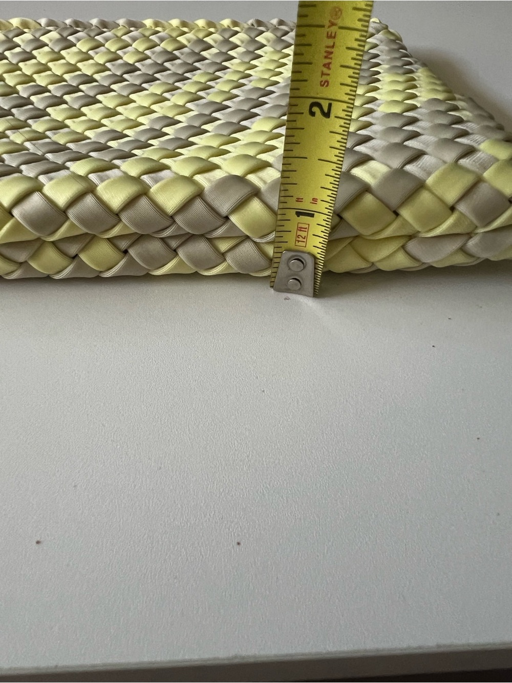 Naghedi Clutch Lime Green and Gray - Picture 7 of 7